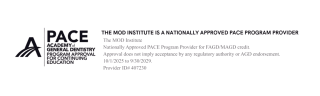 AGD PACE Approved Provider — The MOD Institute, Provider ID 407230